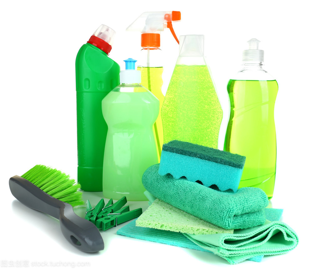 孤立在白色的清潔產(chǎn)品